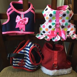 4 Puppy Harnesses size small